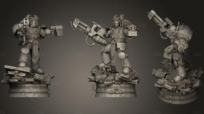 Sergeant Warhammer stl model for CNC